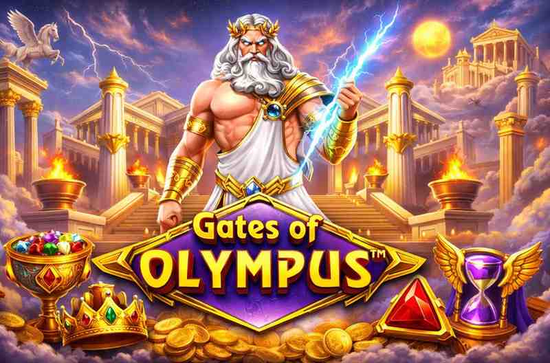 Gates of Olympus slot jogo com Zeus e multiplicadores relâmpago